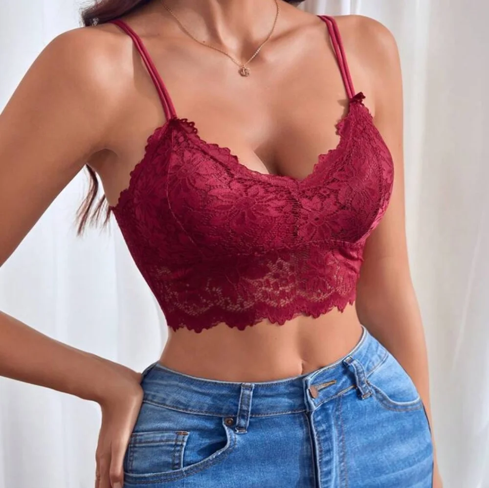 Bundle👝$8~NWT Floral Lace Longline Bra - Picture 3 of 4
